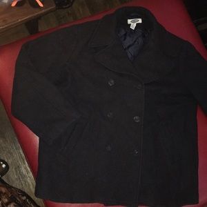 Men’s Old Navy Peacoat size XL Black Wool blend